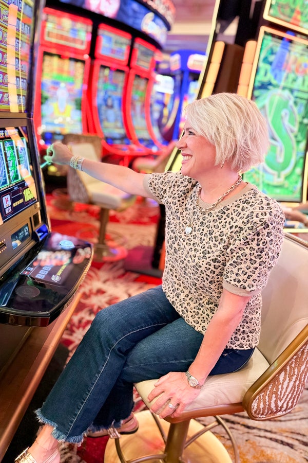 All Or Nothing Taupe Leopard Textured Top