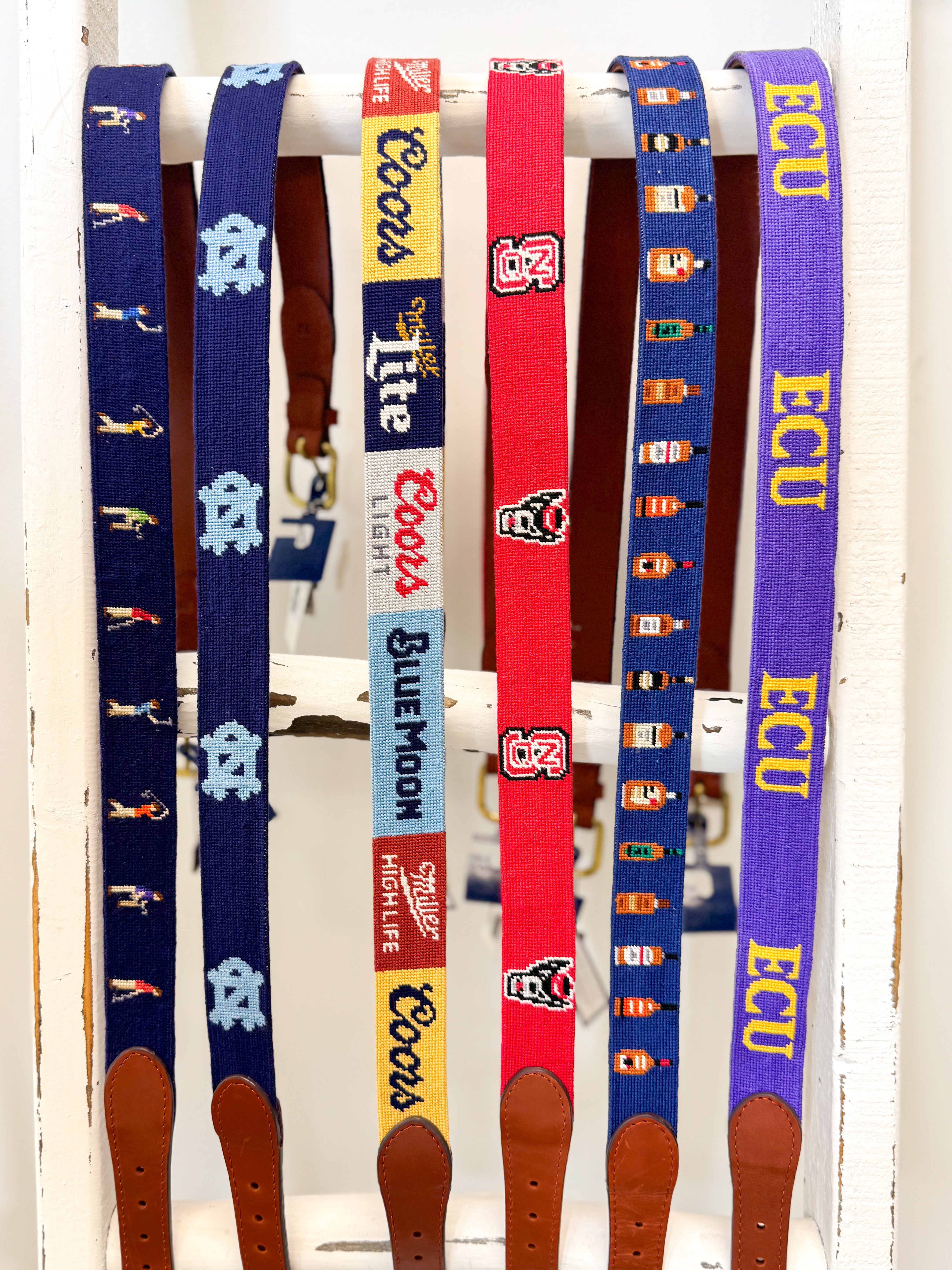 Alcohol Needlepoint Belt
