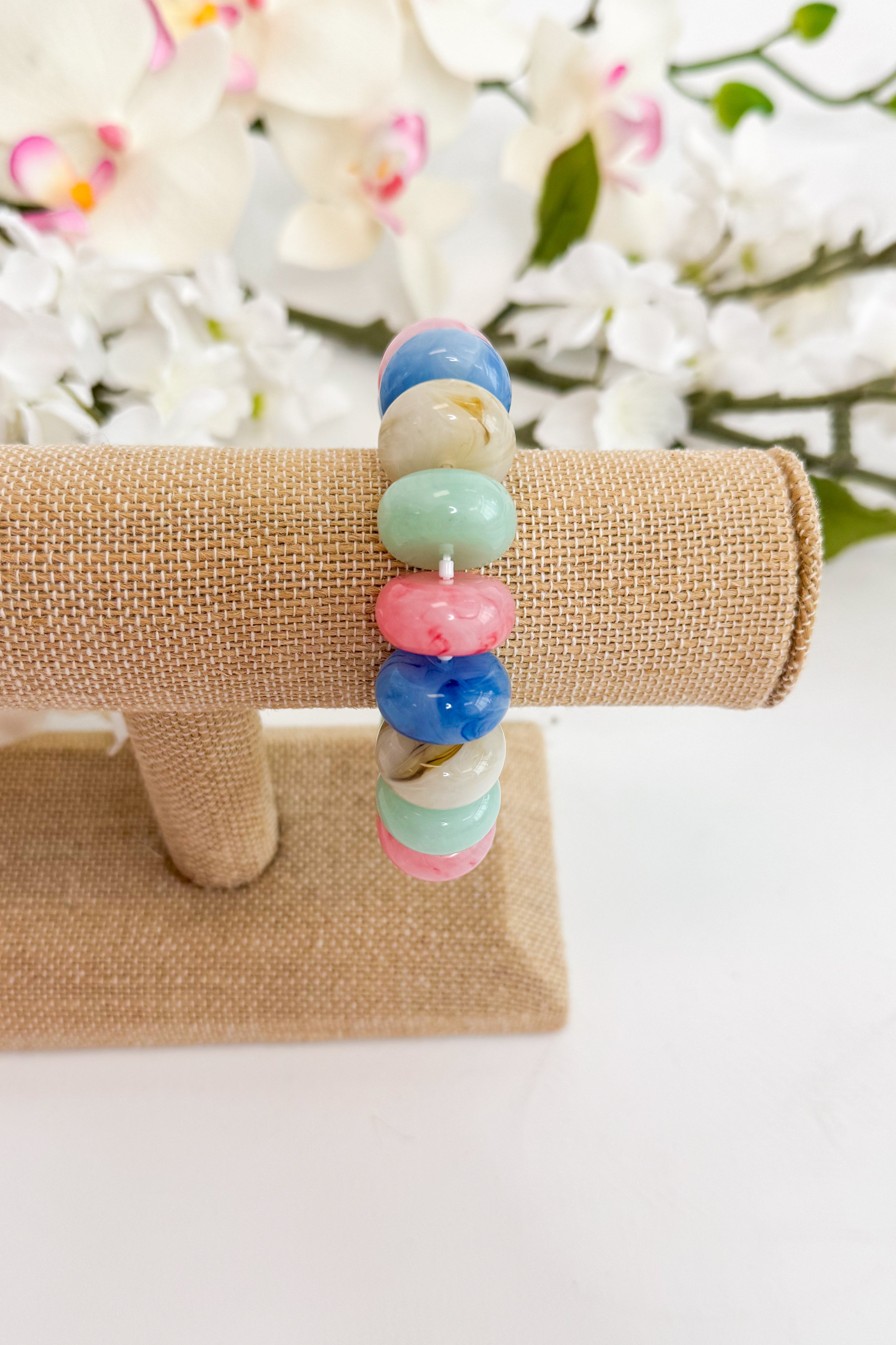Claire Chunky Marble Beaded Bracelet