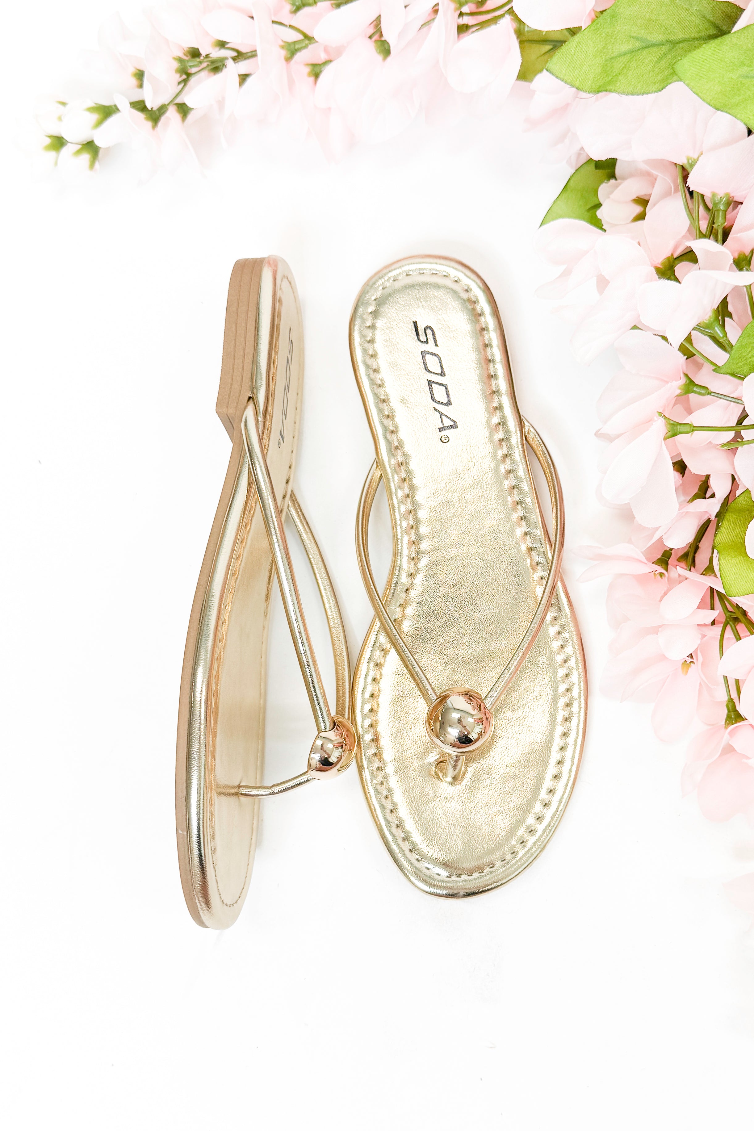 Elwood- Gold Ball Flip Flop