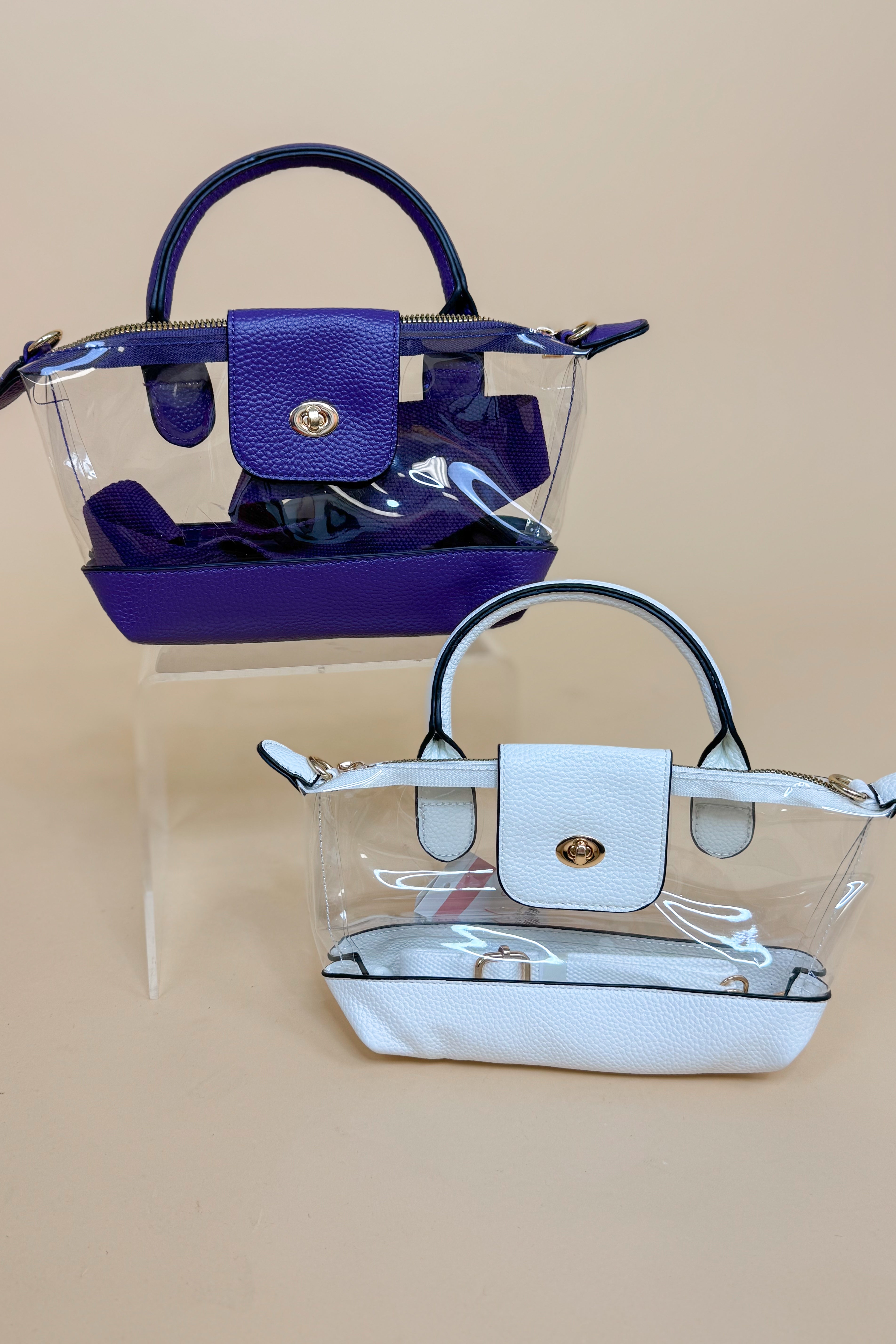 Stella Clear Mini Crossbody Bag With Handle