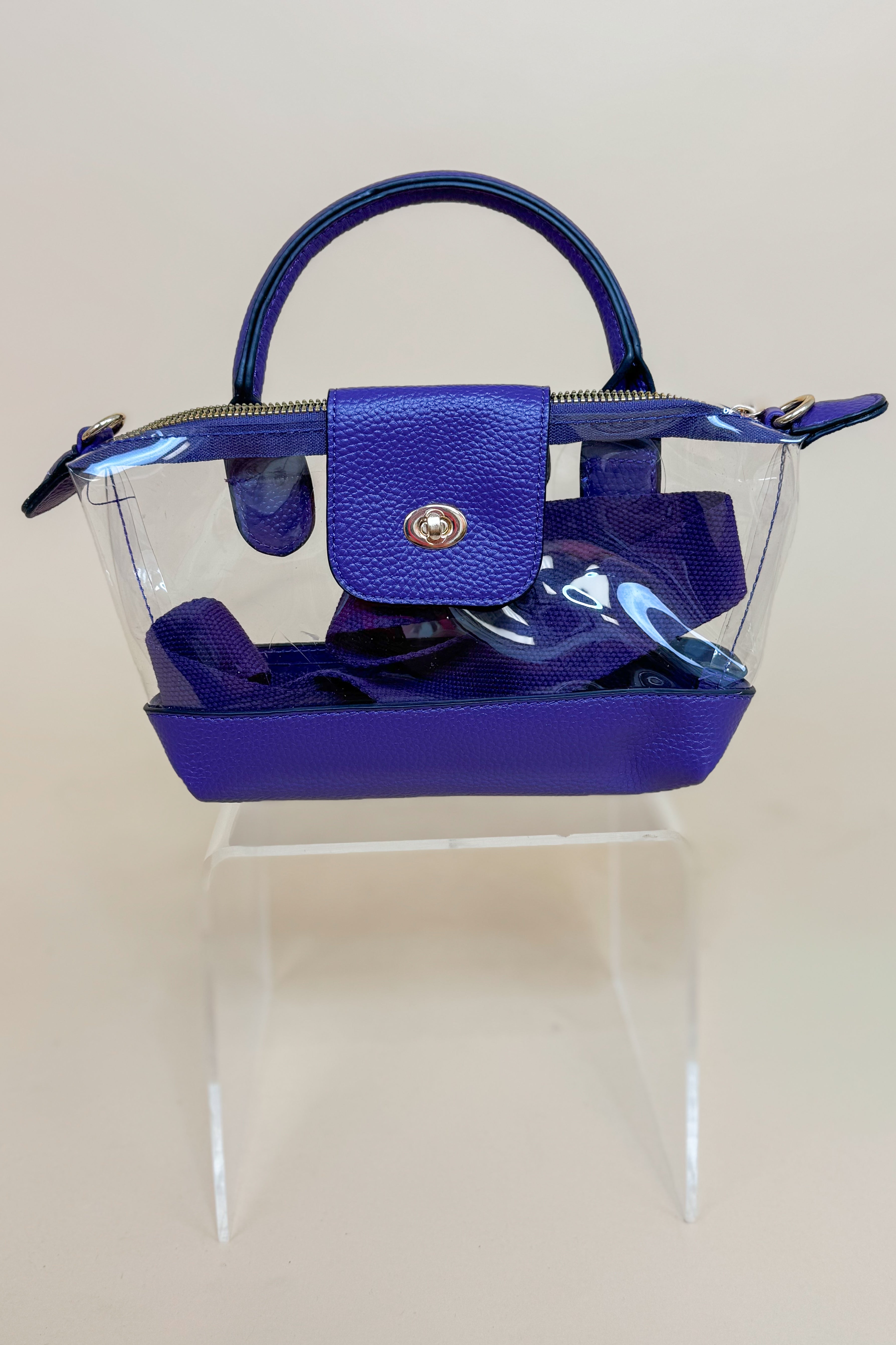 Stella Clear Mini Crossbody Bag With Handle