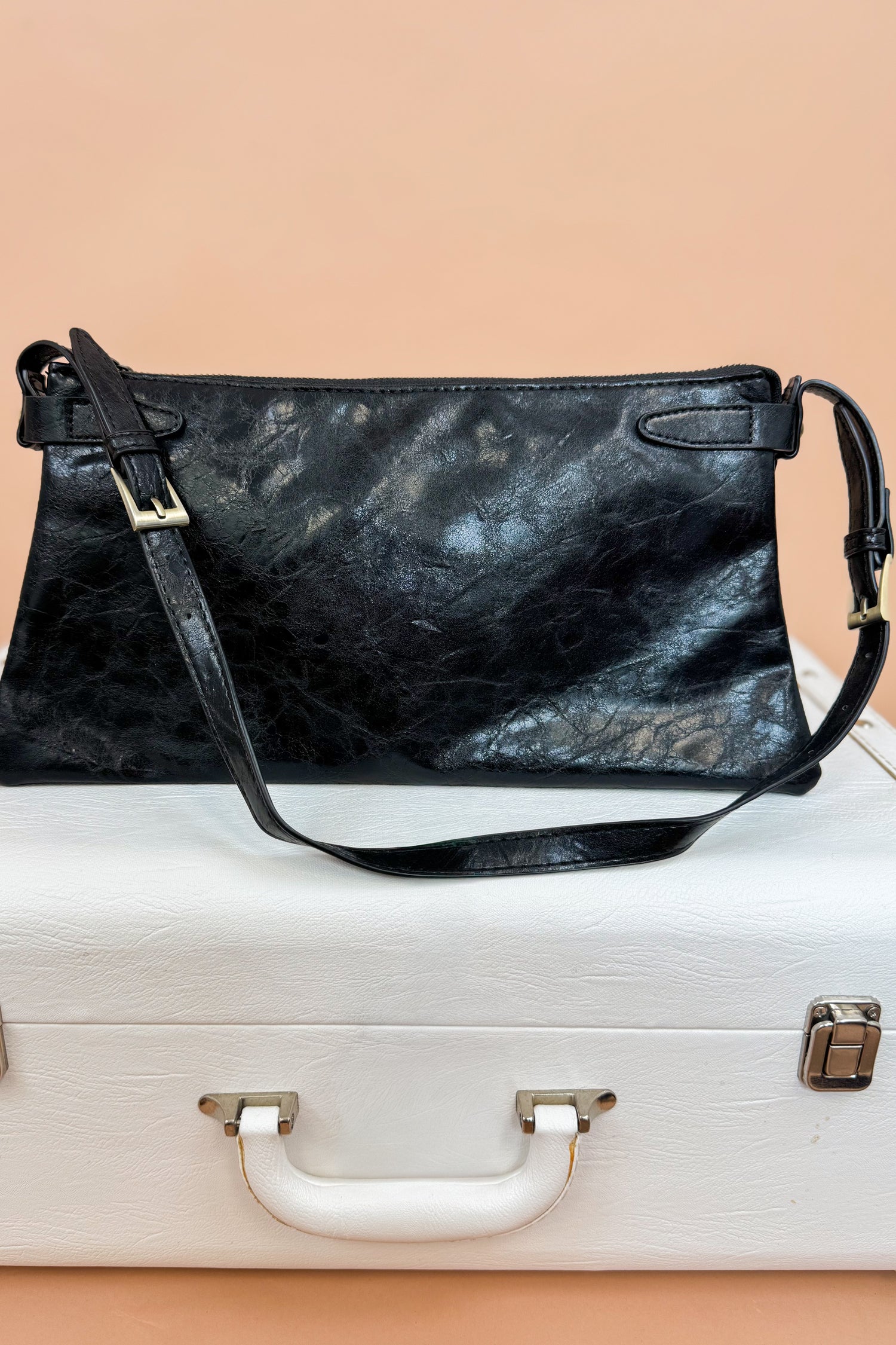 Black Eve Trapeze Shoulder Bag