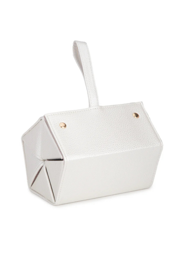 Leah Travel Eyewear and Jewelry Case - Pearl White