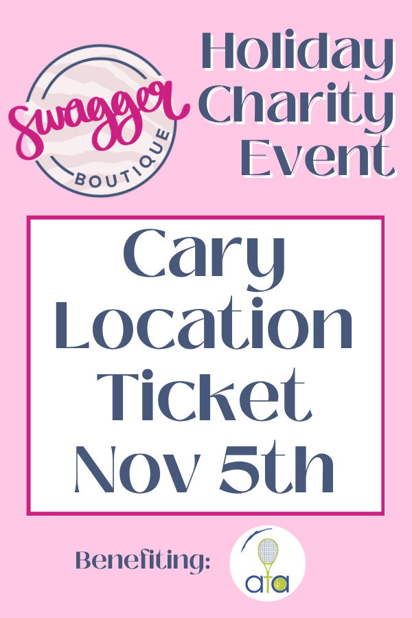 A pink and white digital flyer for the &