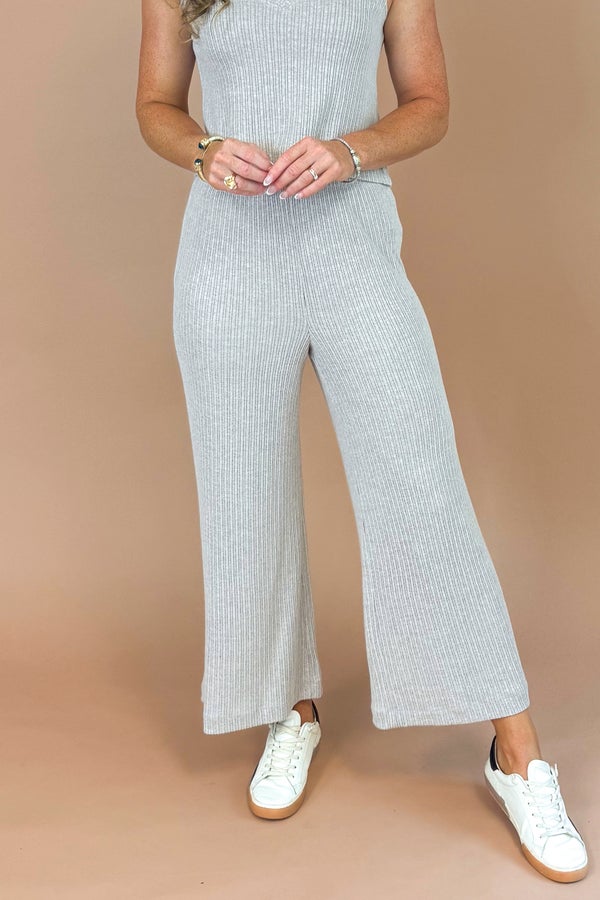 Coastline Mini Rib Pant In Slate Grey by Z Supply