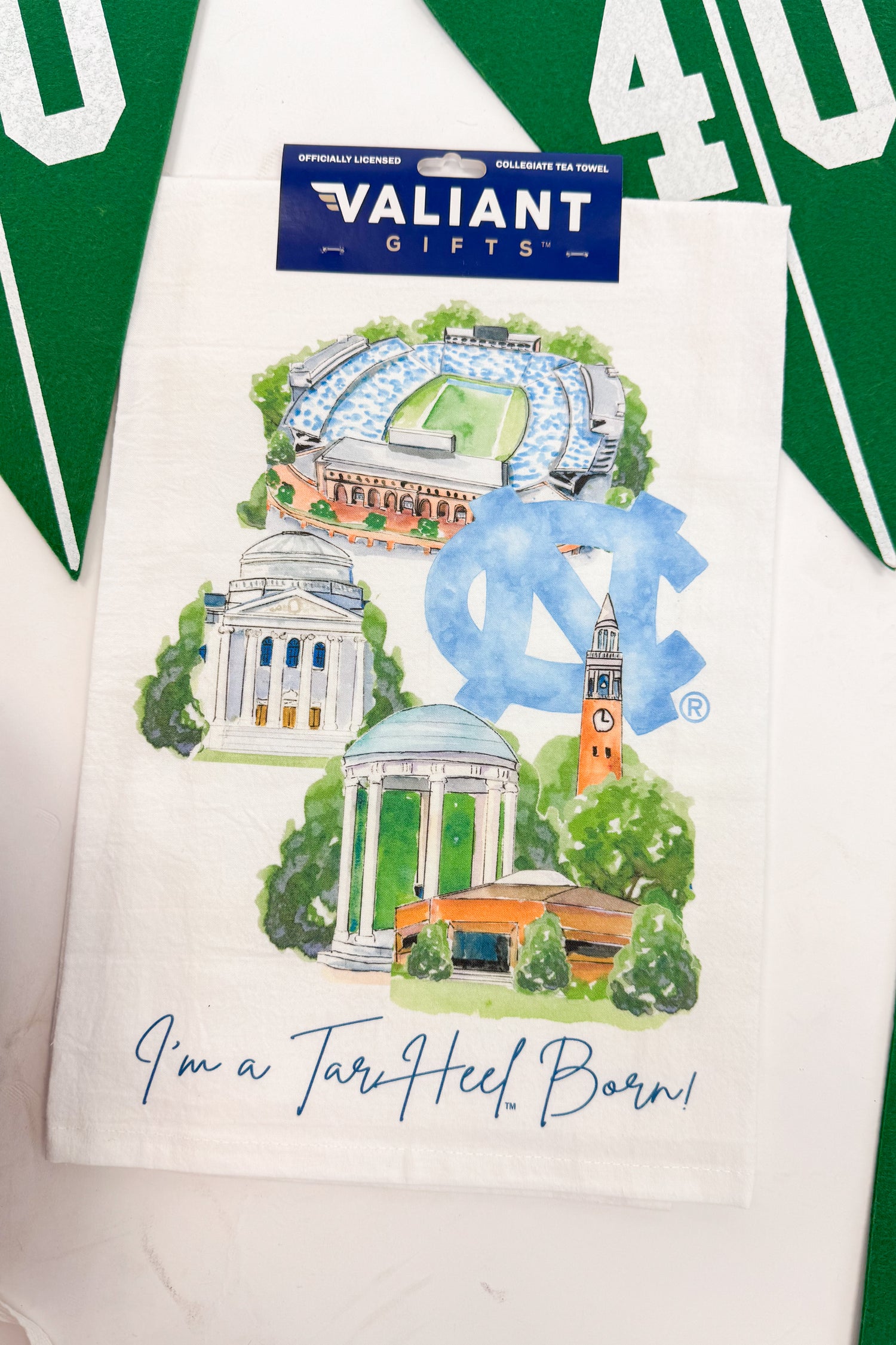 UNC Landmark Tea Towel