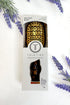 Teleties mini vent brush packaging with decorative lavender on a white background