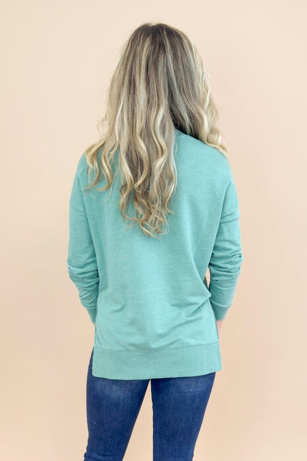 Modern V-Neck Weekender In Botanical Green by Z Supply