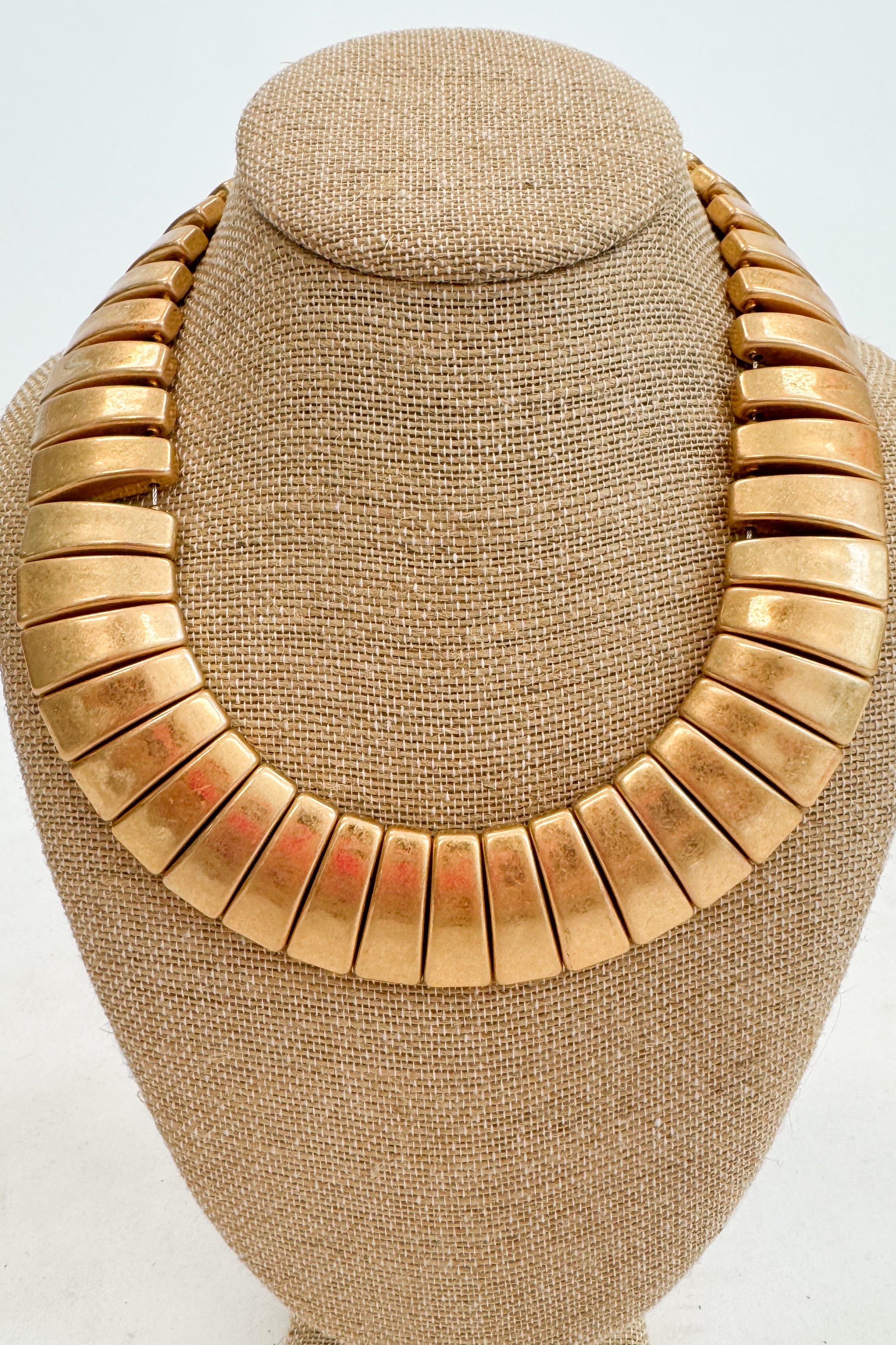 Mariah Linked Trapezoid Wide Necklace