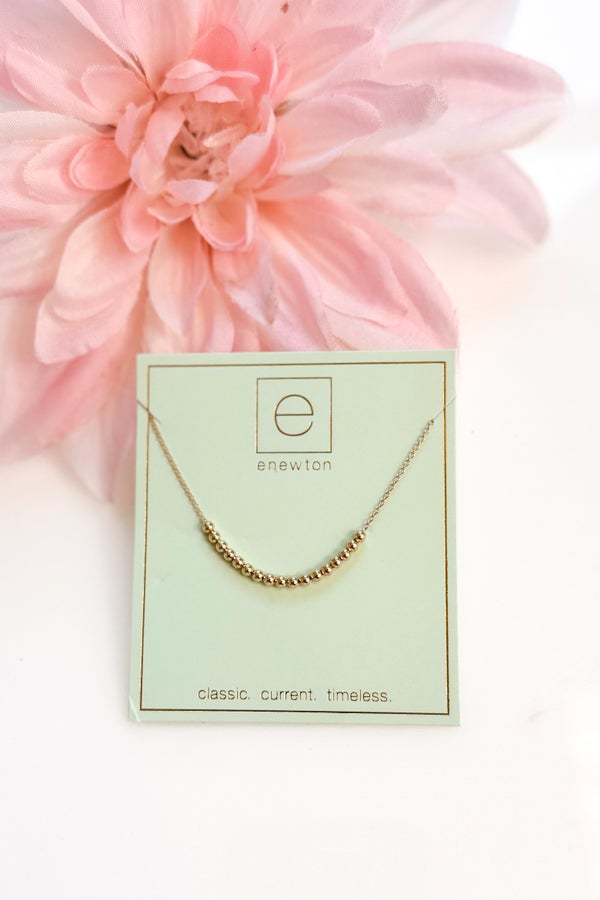16&quot; Classic Beaded Bliss Necklace 2.5mm Gold by enewton