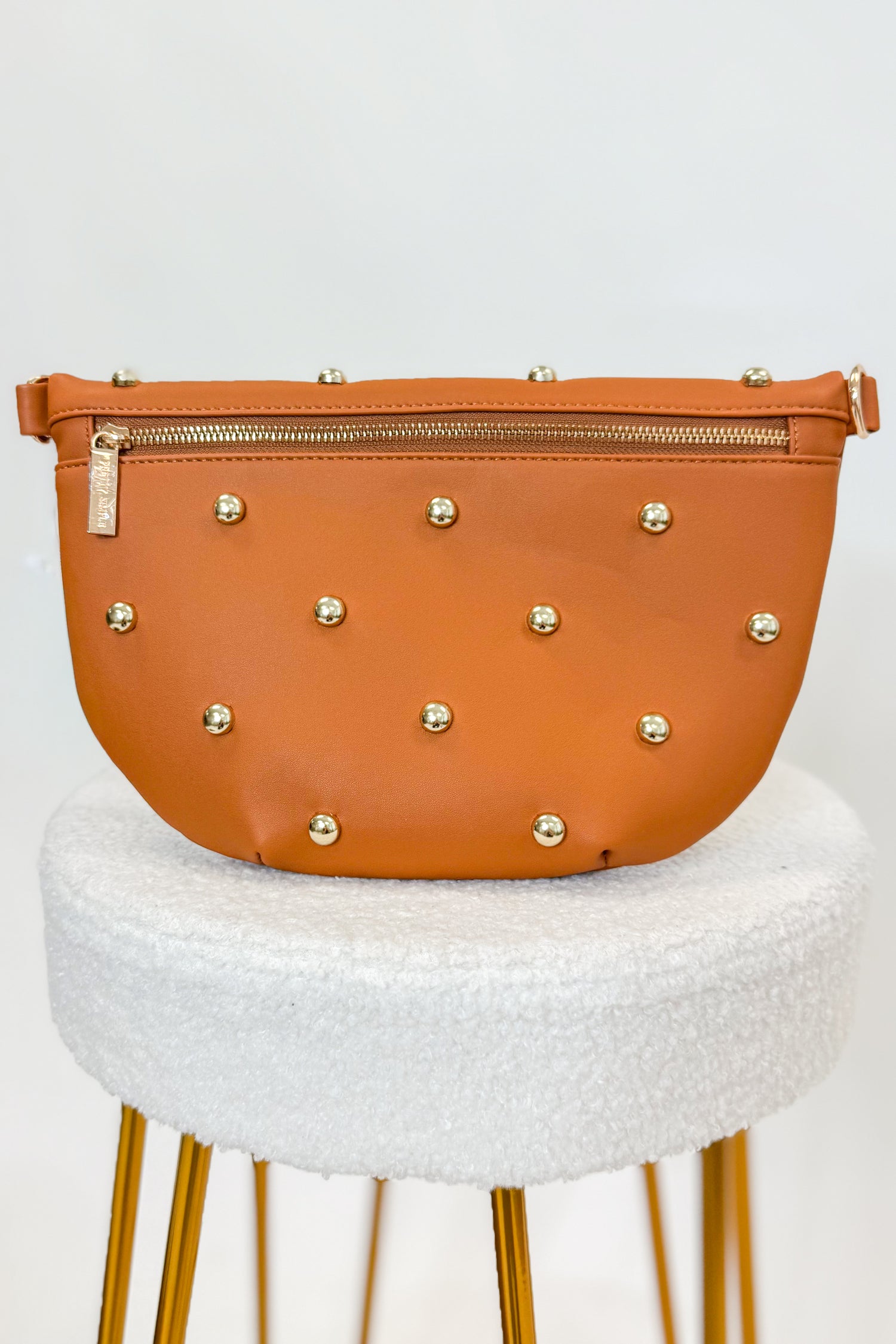 Westlyn Gold Studded Bum Bag