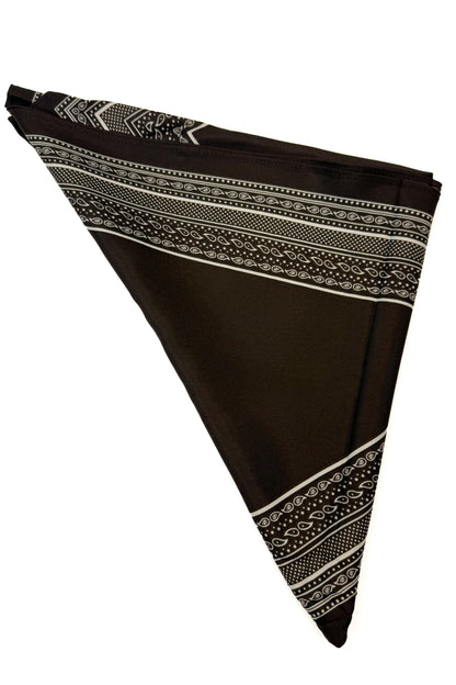 Brown Bandana Triangle Scarf