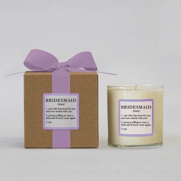 Bridesmaid Definition Ella B Candle