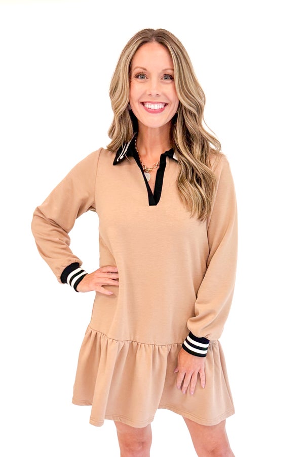 Allison Dress in Latte
