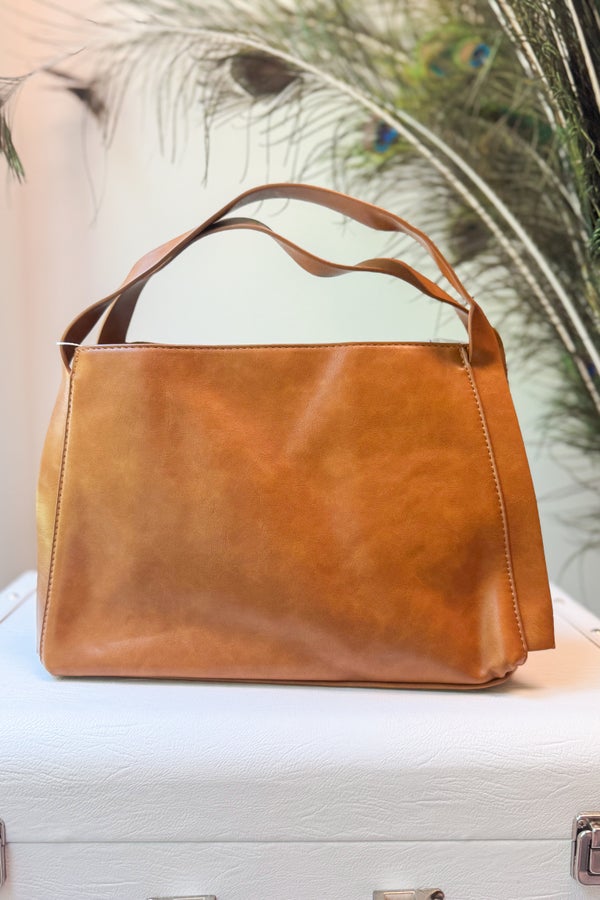 Grace Satchel Crossbody in Butterscotch