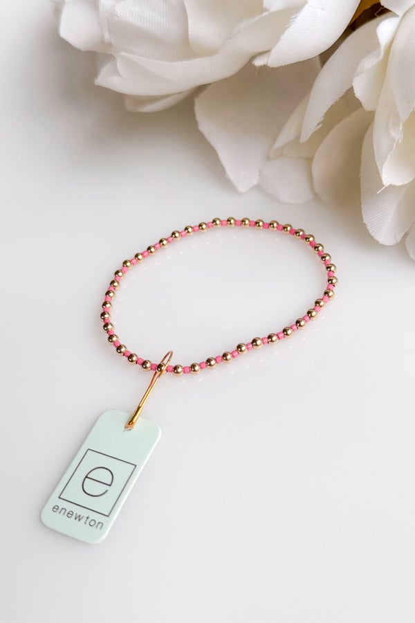 Hope Grateful Bracelet - Bright Pink by e newton