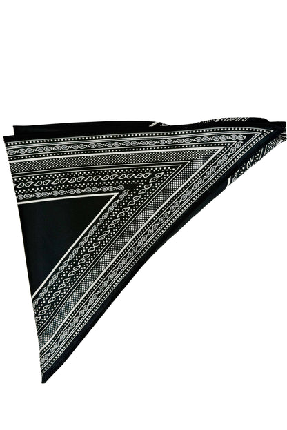 Black Bandana Triangle Scarf