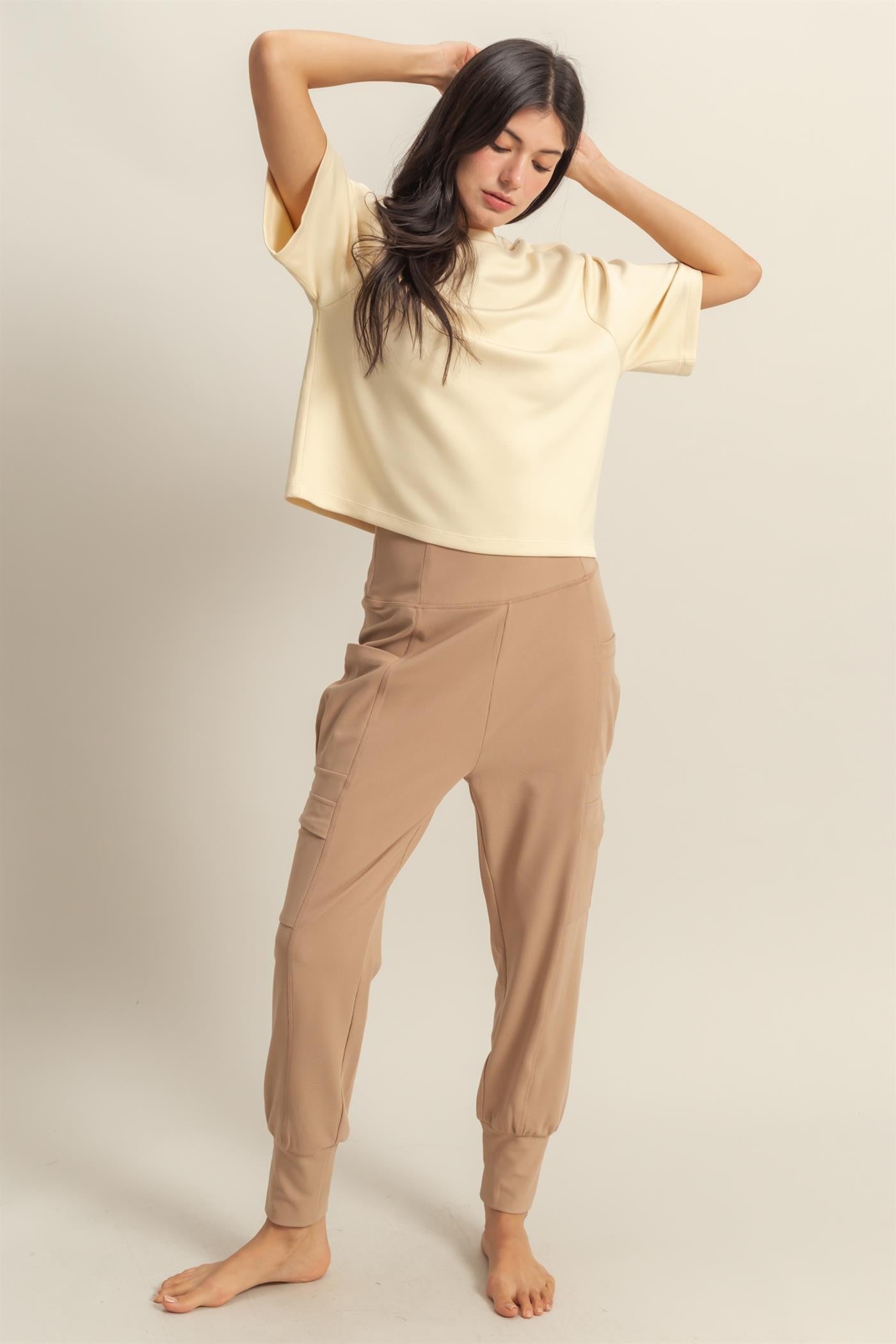 Daydreamer Cream Super Soft Short Sleeve Top