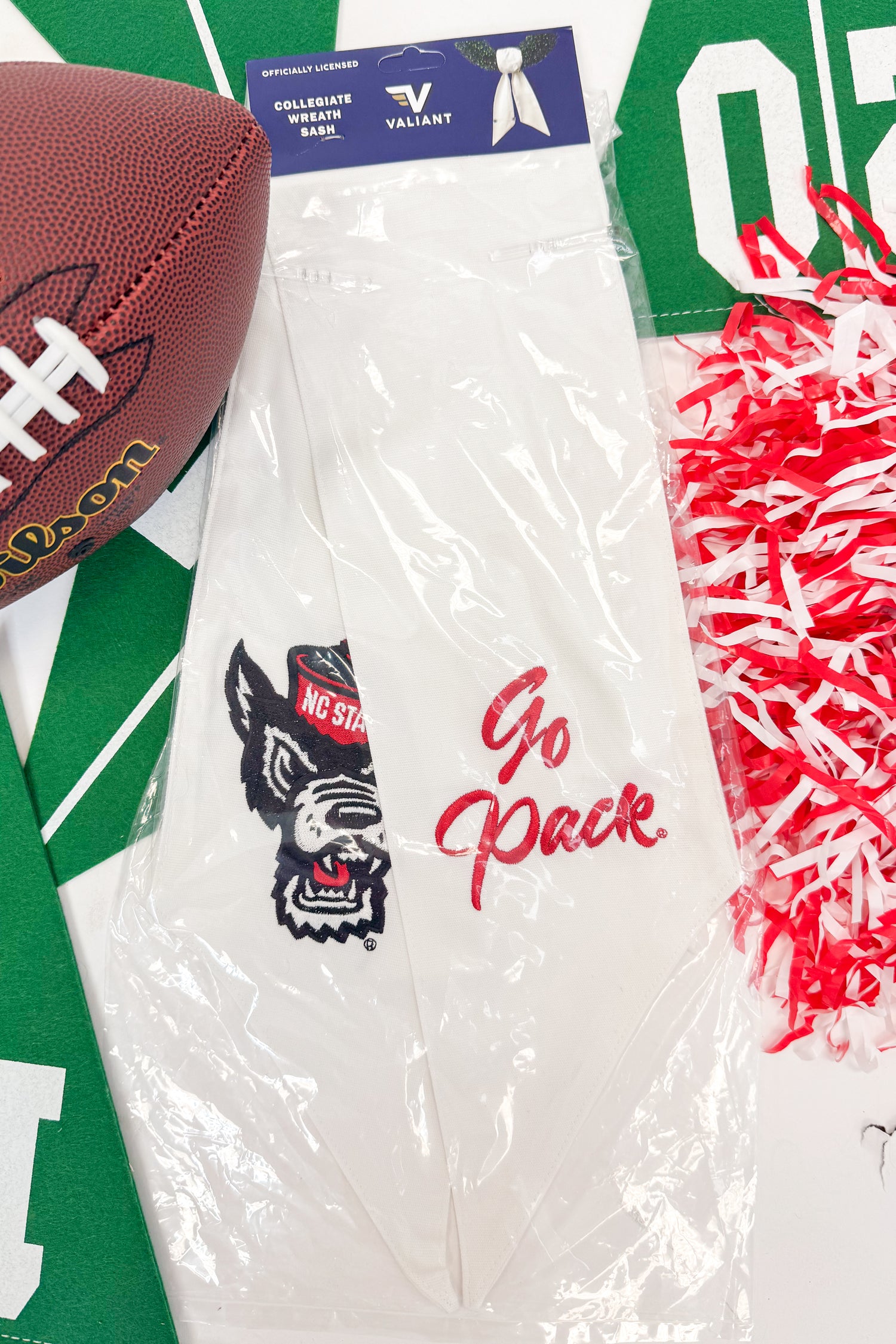 Collegiate Embroidered Wreath Sash