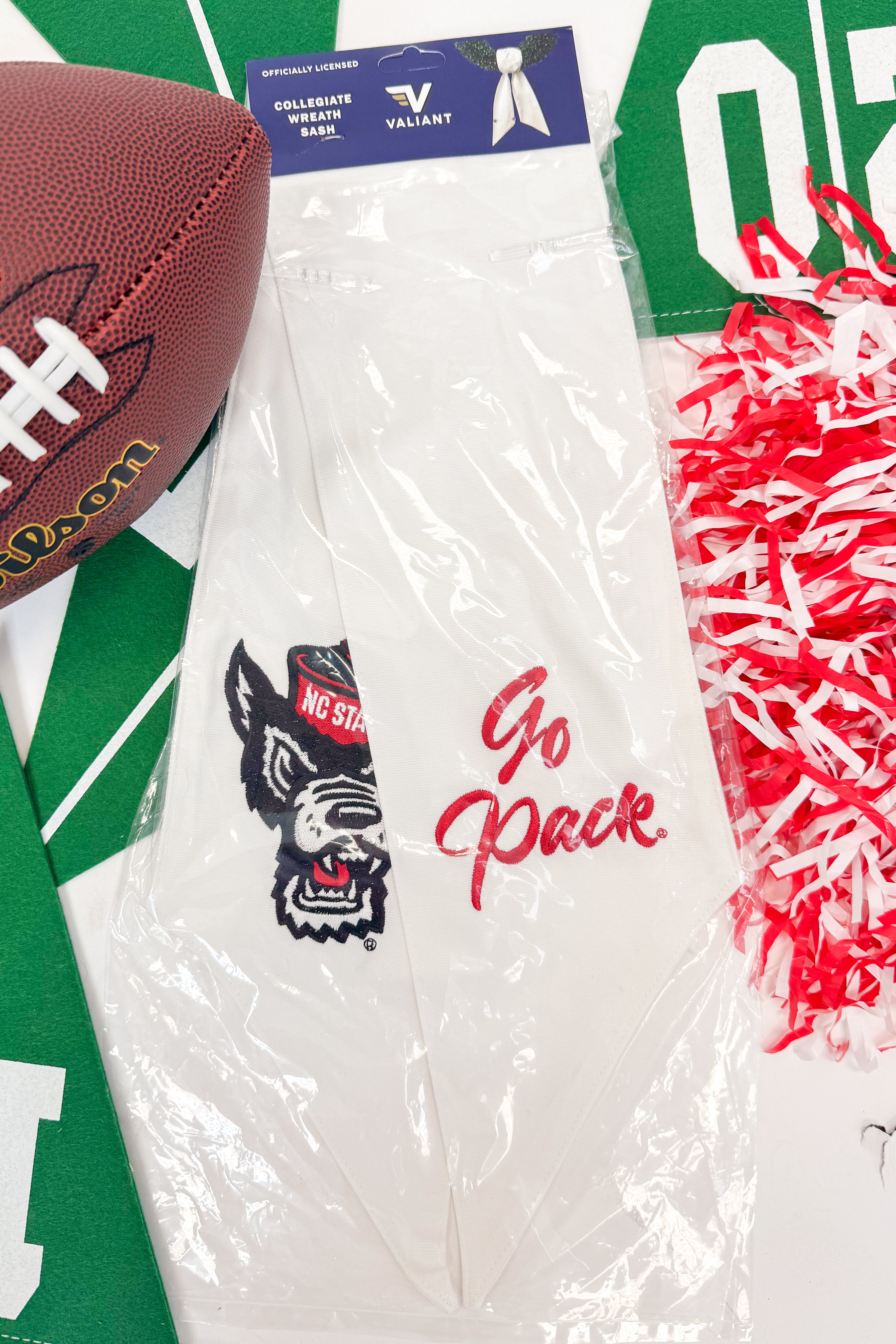 Collegiate Embroidered Wreath Sash