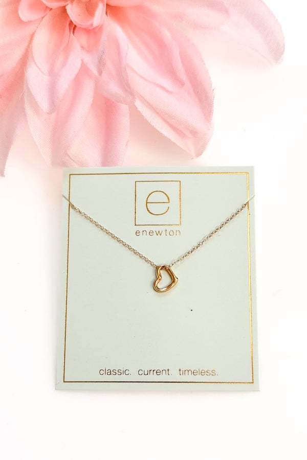 16&quot; Necklace Gold - Love Small Gold Charm by enewton