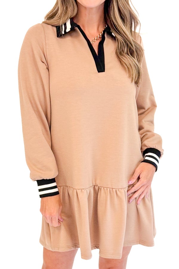 Allison Dress in Latte