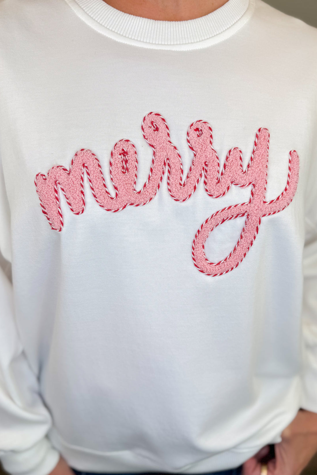 Sarah Merry Boucle Sweatshirt