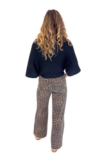 Lola Leopard Wide Leg Jeans