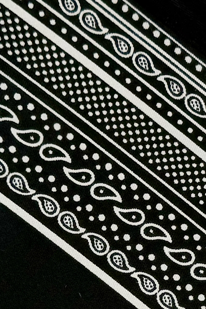 Black Bandana Triangle Scarf