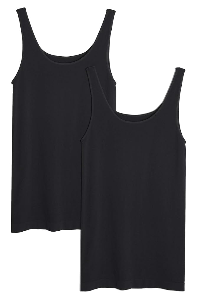 Nikibiki Black Thick Regular Length Cami