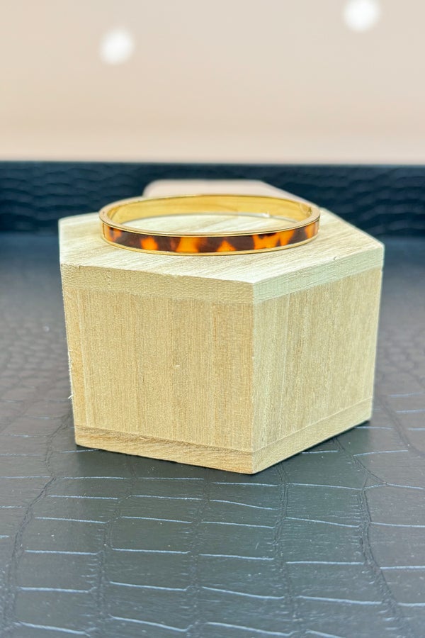 Lucie 5mm Gold Bracelet - Tortoise