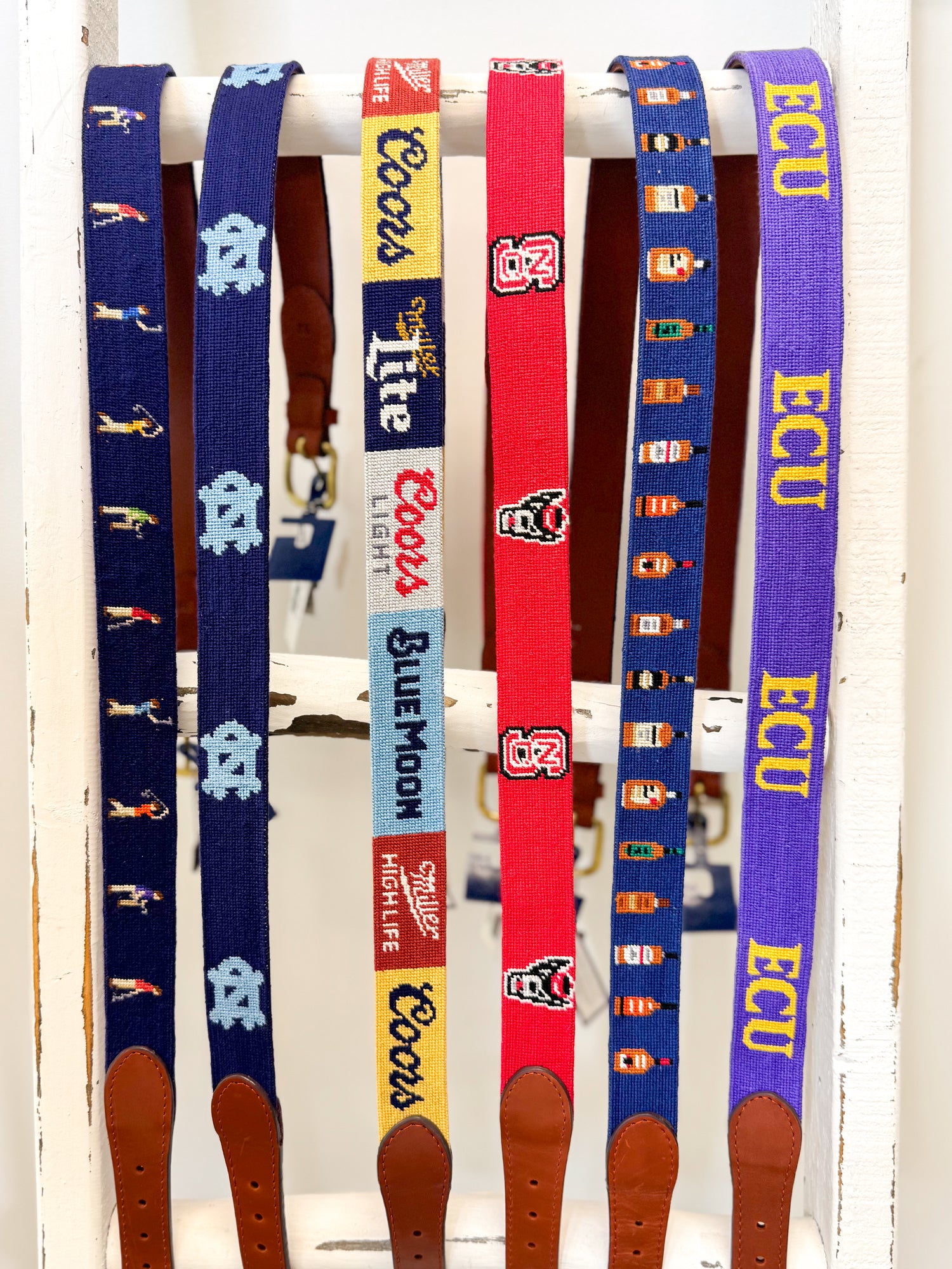 Alcohol Needlepoint Belt