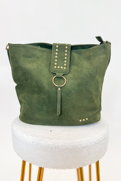 Rosemary Suede Bucket Bag