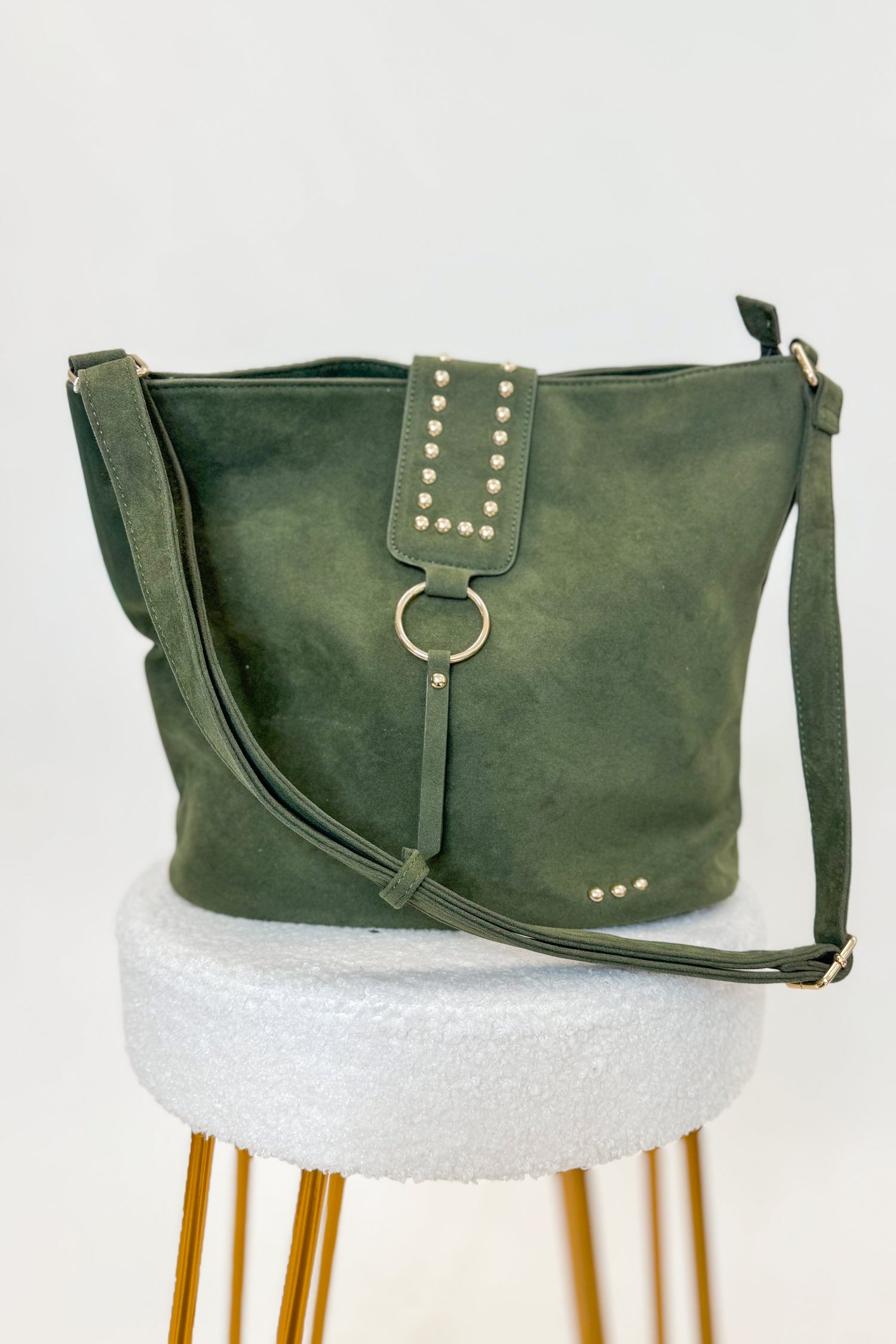 Rosemary Suede Bucket Bag