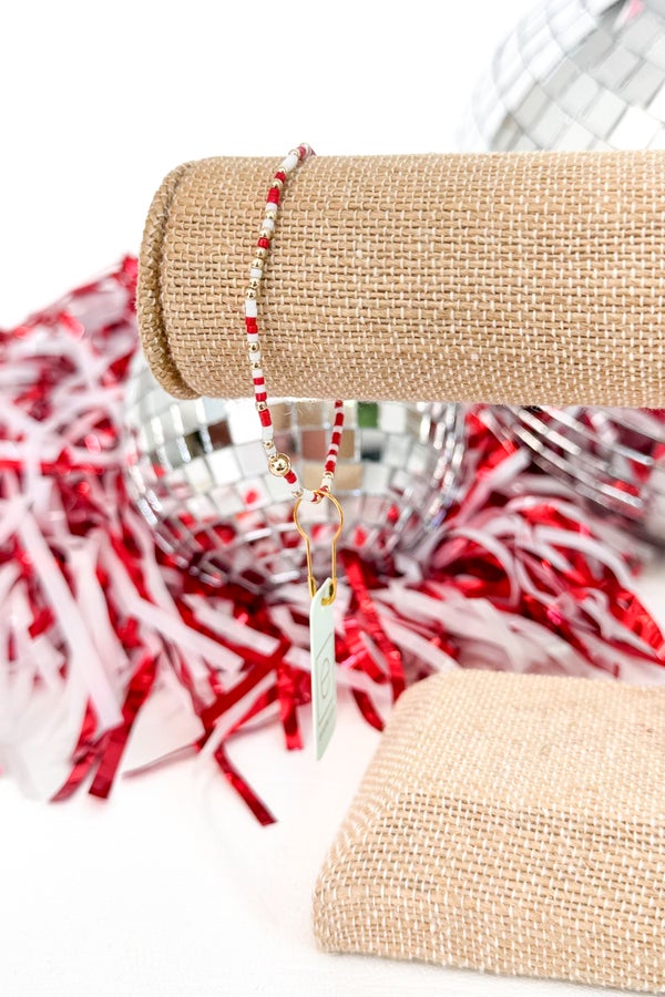 Gameday Hope Unwritten Bracelet Bright Red/White by enewton