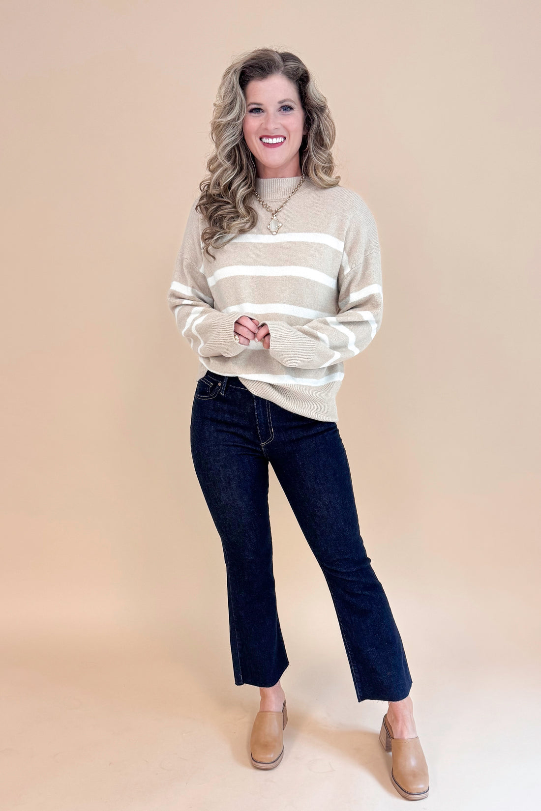 Carmen Super Dark Denim Kick Crop Jeans by Just Black Denim