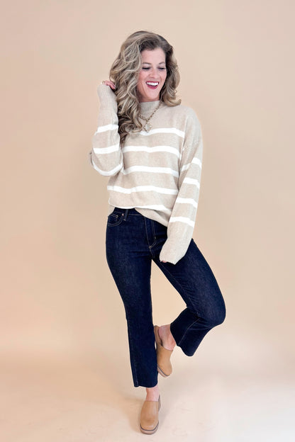 Carmen Super Dark Denim Kick Crop Jeans by Just Black Denim