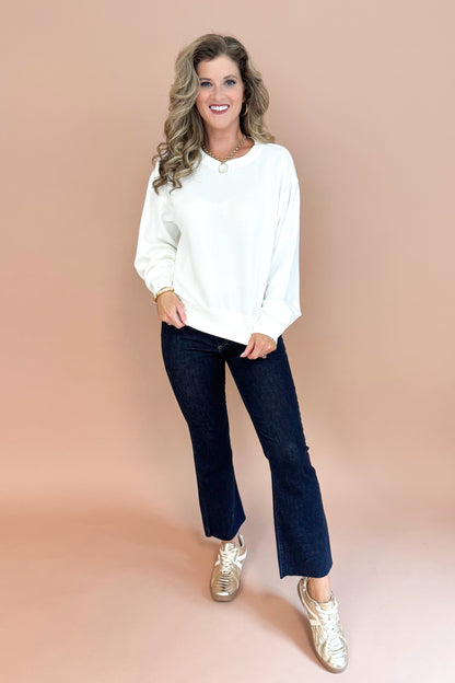 Carmen Super Dark Denim Kick Crop Jeans by Just Black Denim