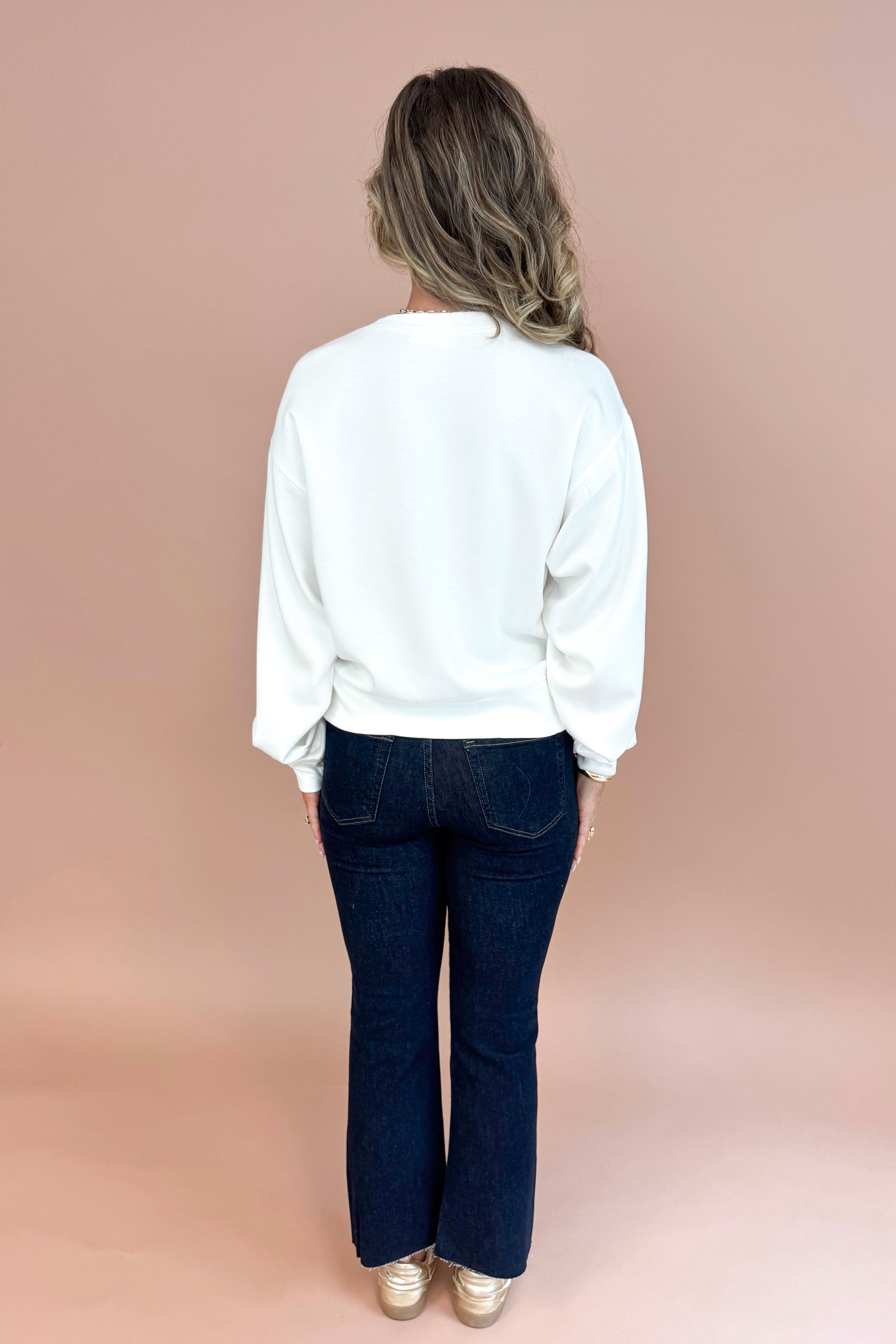Carmen Super Dark Denim Kick Crop Jeans by Just Black Denim