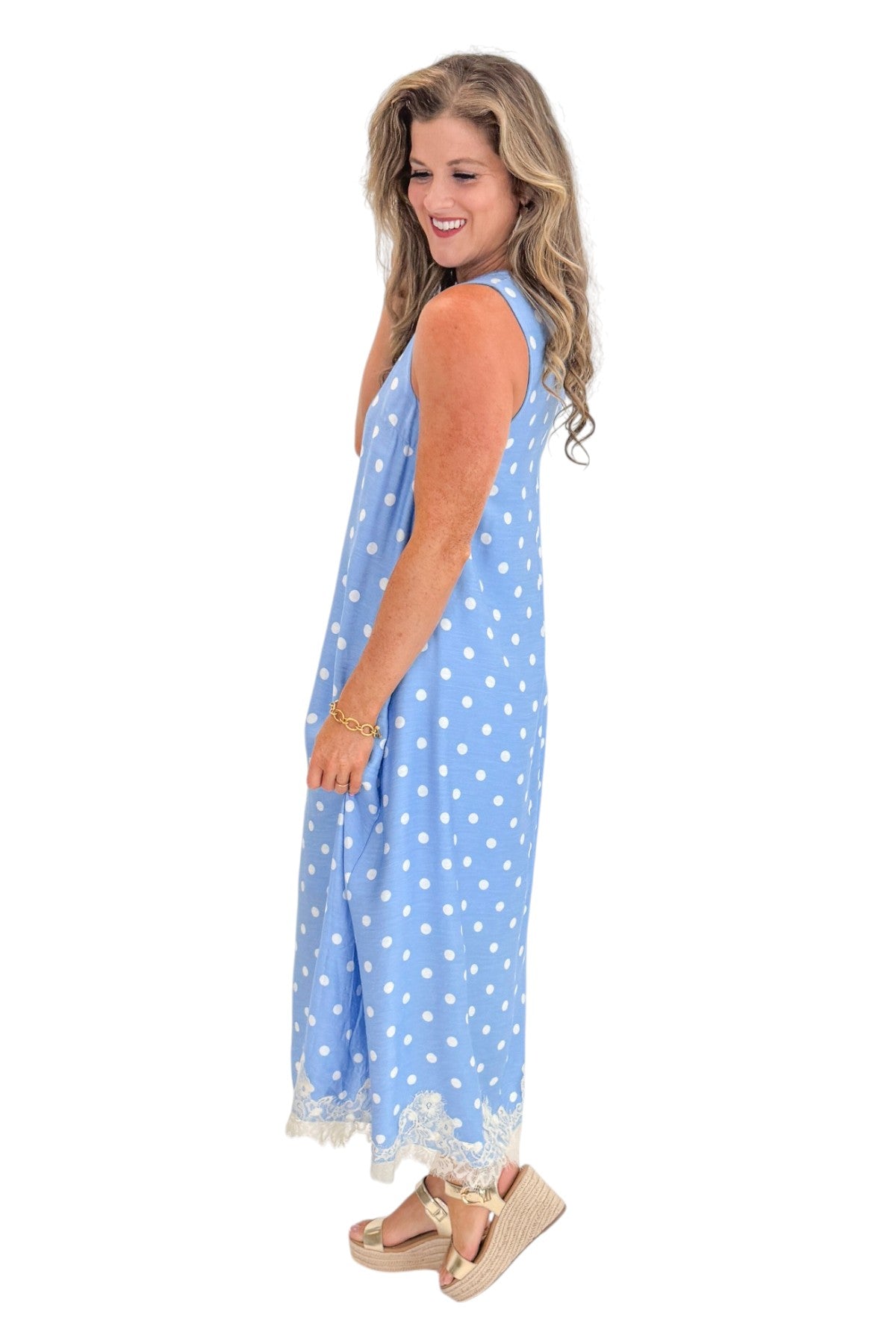 lace dress with wedges lace-dress-with-wedges That Practical Mom