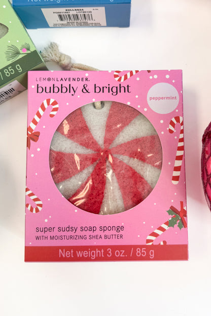 closeup of Bubbly &amp; Bright Super Sudsy Sponge peppermint