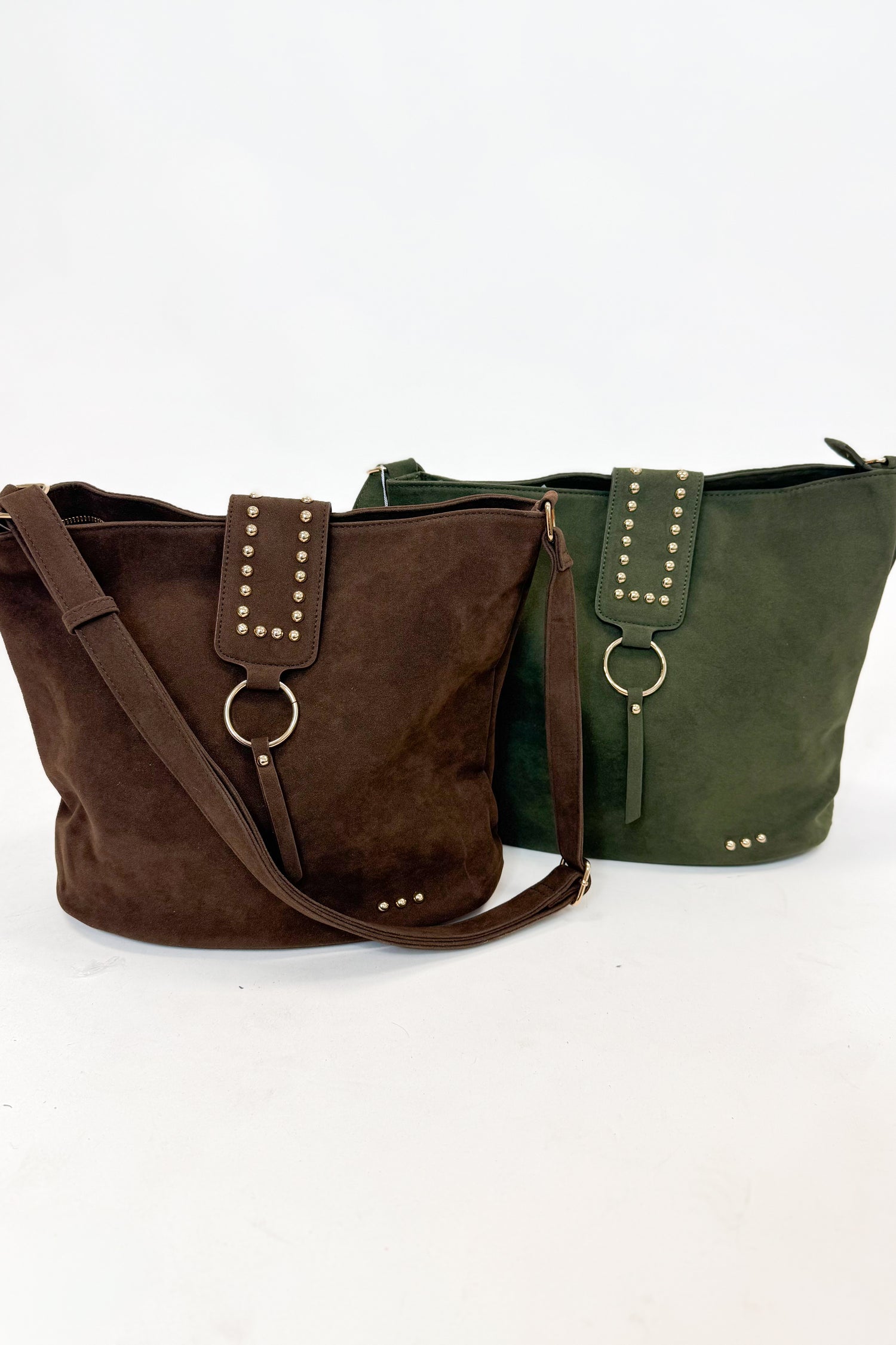 Rosemary Suede Bucket Bag