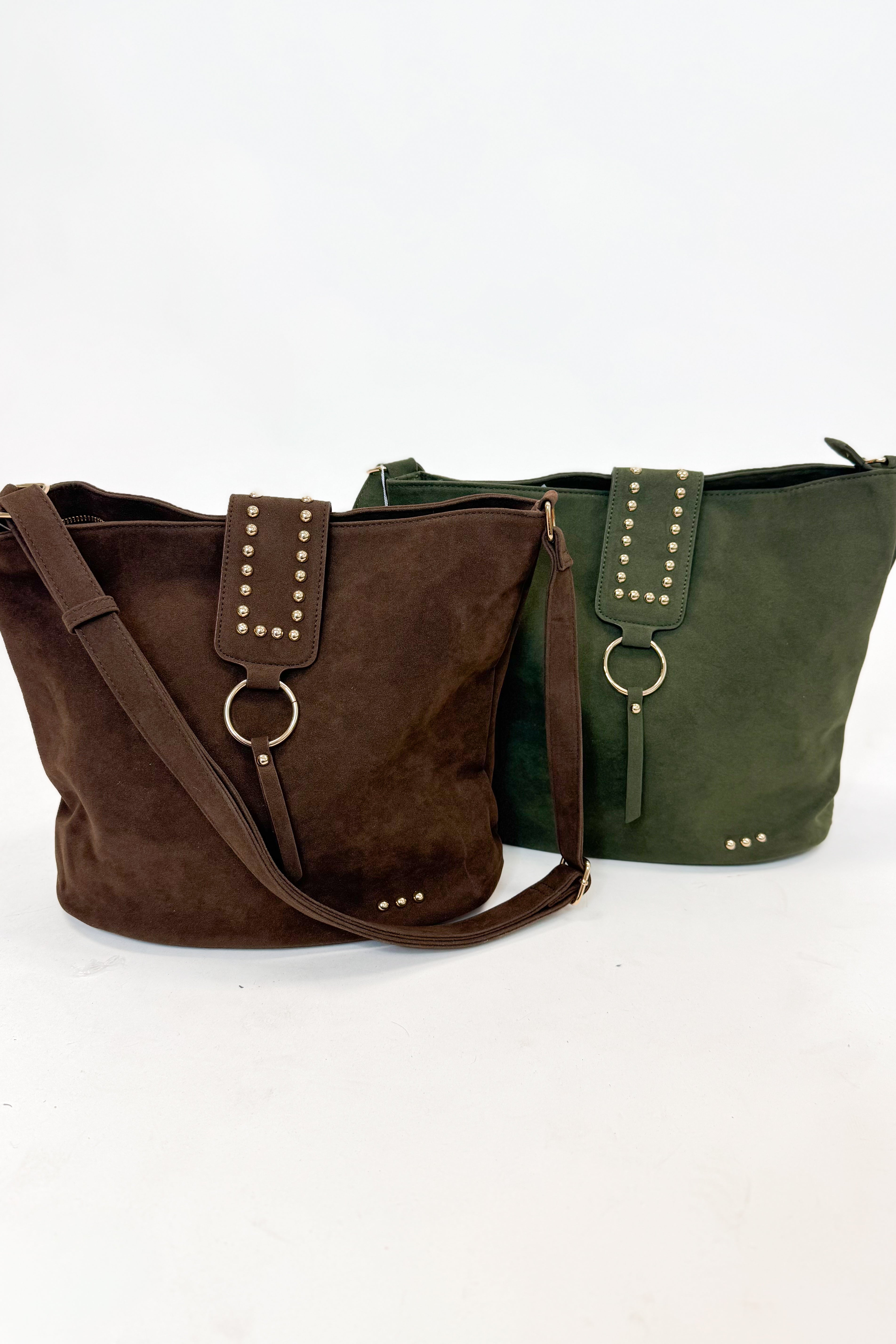 Rosemary Suede Bucket Bag