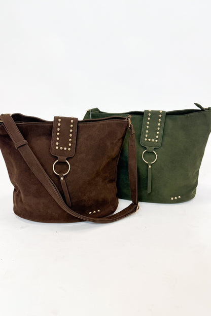 Rosemary Suede Bucket Bag