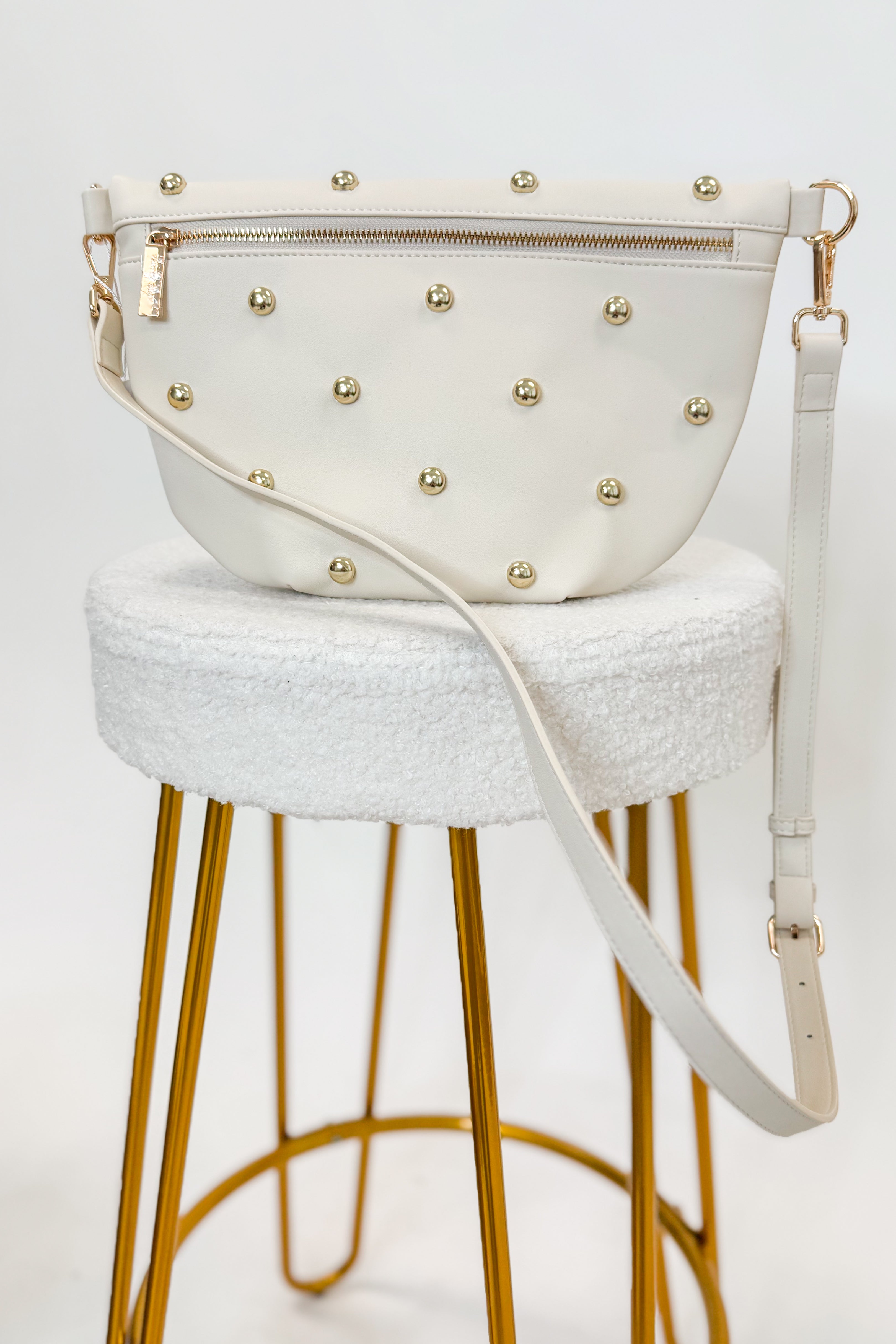 Westlyn Gold Studded Bum Bag