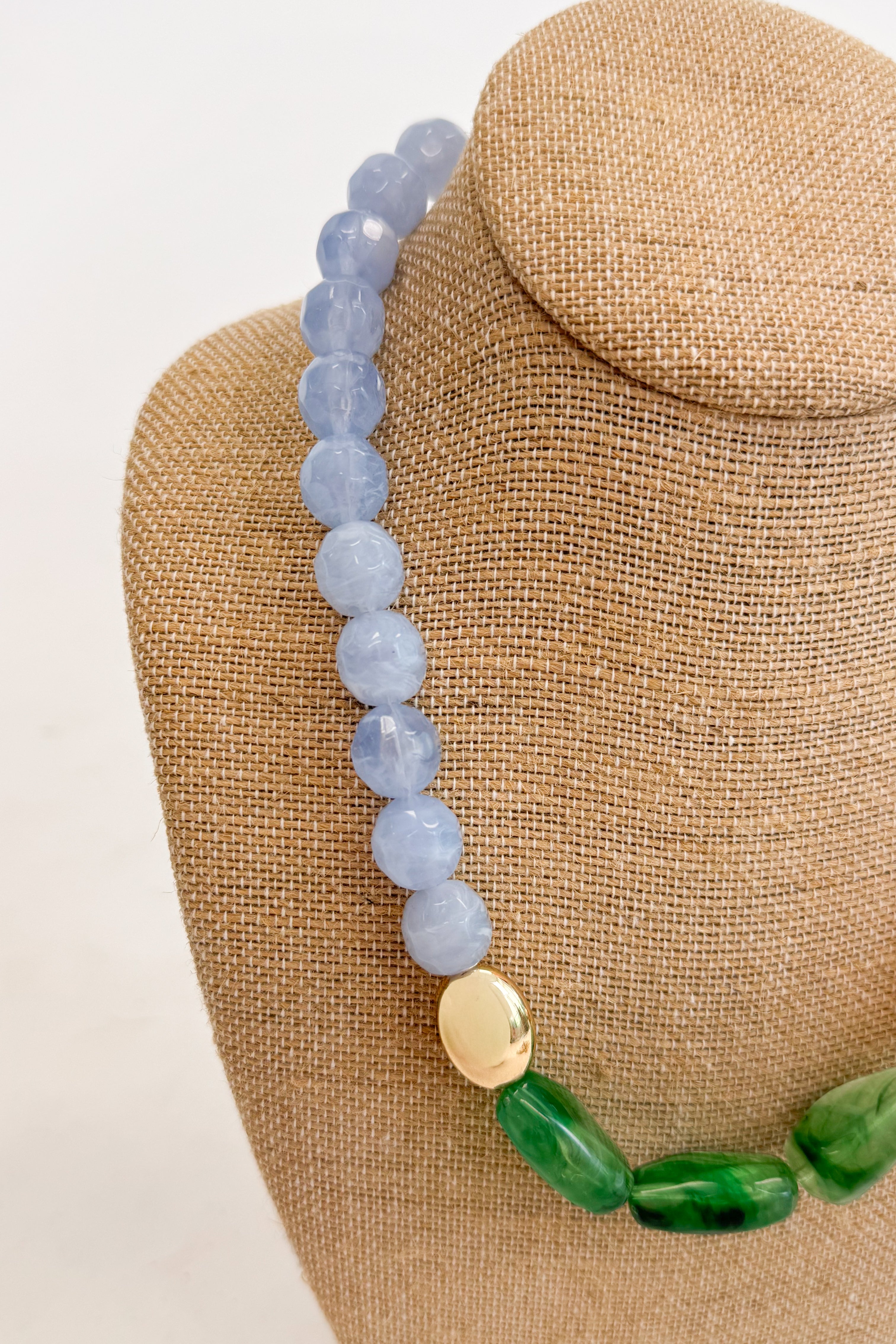 Taylor Organic Teardrop Accent Stone Necklace