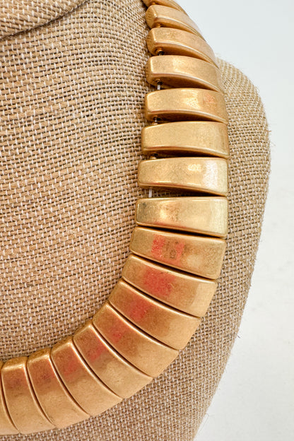 Mariah Linked Trapezoid Wide Necklace