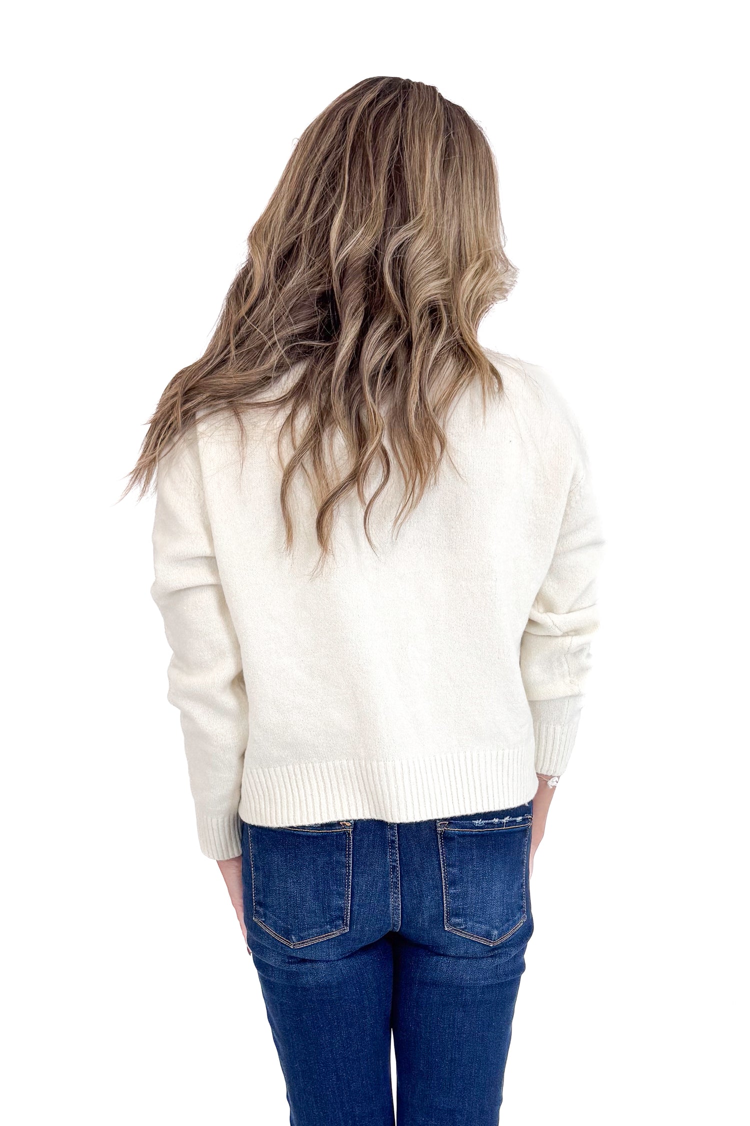 Dream State Cream Collared Sweater