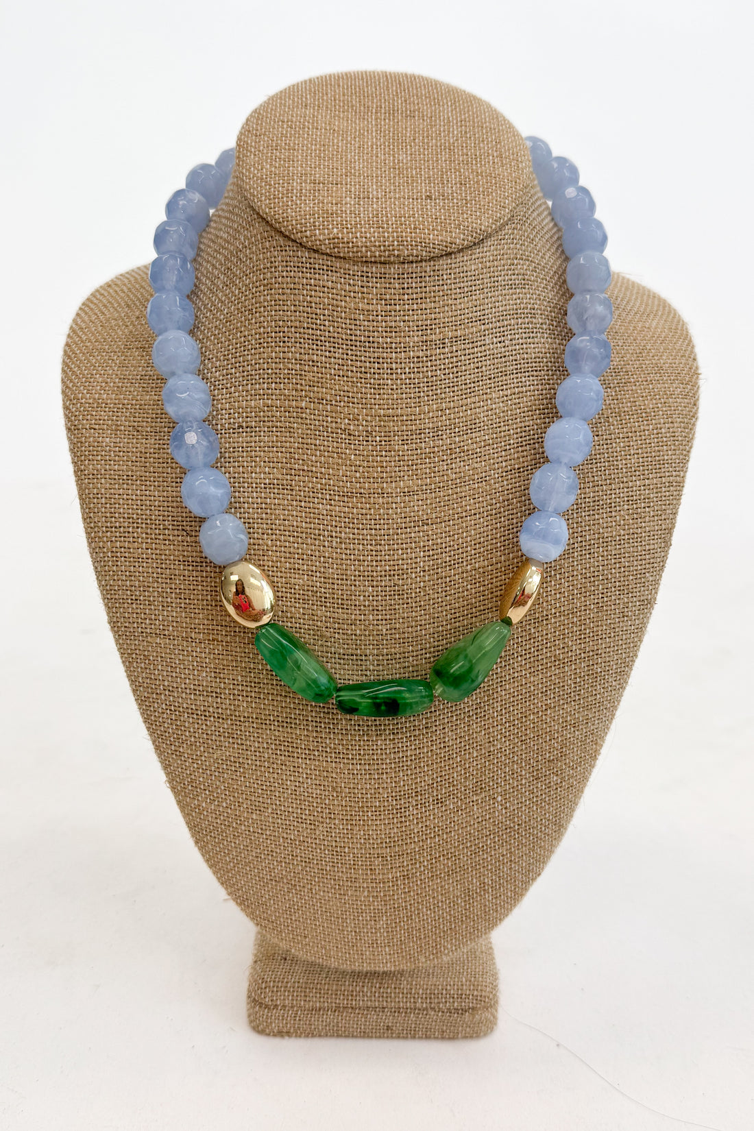 Taylor Organic Teardrop Accent Stone Necklace